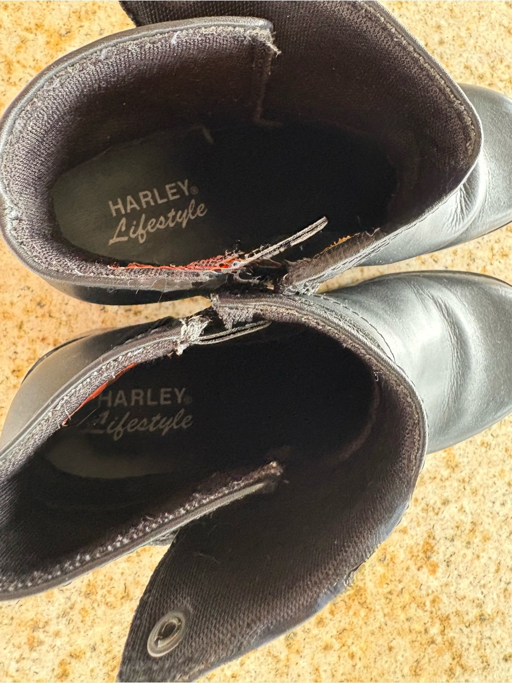 Harley-Davidson Lifestyle Women's Black Leather Harness Boots Silver Buckles - Picture 8 of 10
